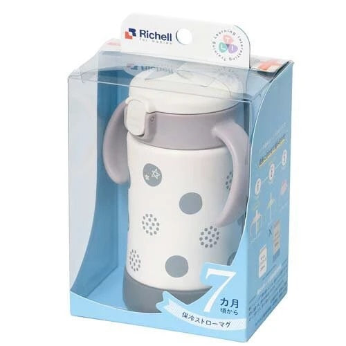 日本Richell 不鏽鋼保溫學習飲水杯 (7個月以上寶寶適用)