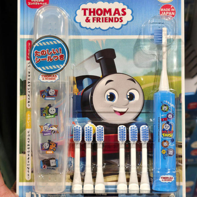 日本THOMAS & FRIENDS Electrical Kids Toothbrush 火車頭電動牙刷 收納盒及替換刷頭6個套裝