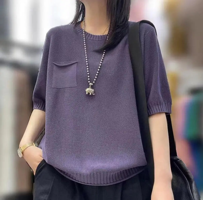 Knit Top 紫色針織上衣