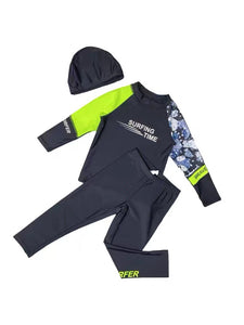Kids Boys Swimwear 兒童男童防曬長袖保暖泳衣
