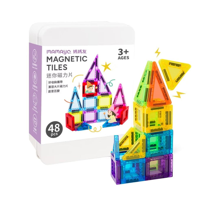 台灣媽媽友MAMAYO Kids Mini Magnetic Blocks 迷你磁力片48pcs