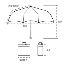 日本Because田園花卉圖案摺疊雨傘輕便防UV縮骨遮