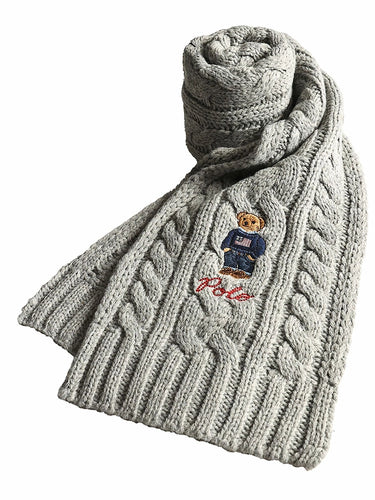 (日本代購) Polo Ralph Lauren Muffler Shawl 熊仔刺繡圍巾