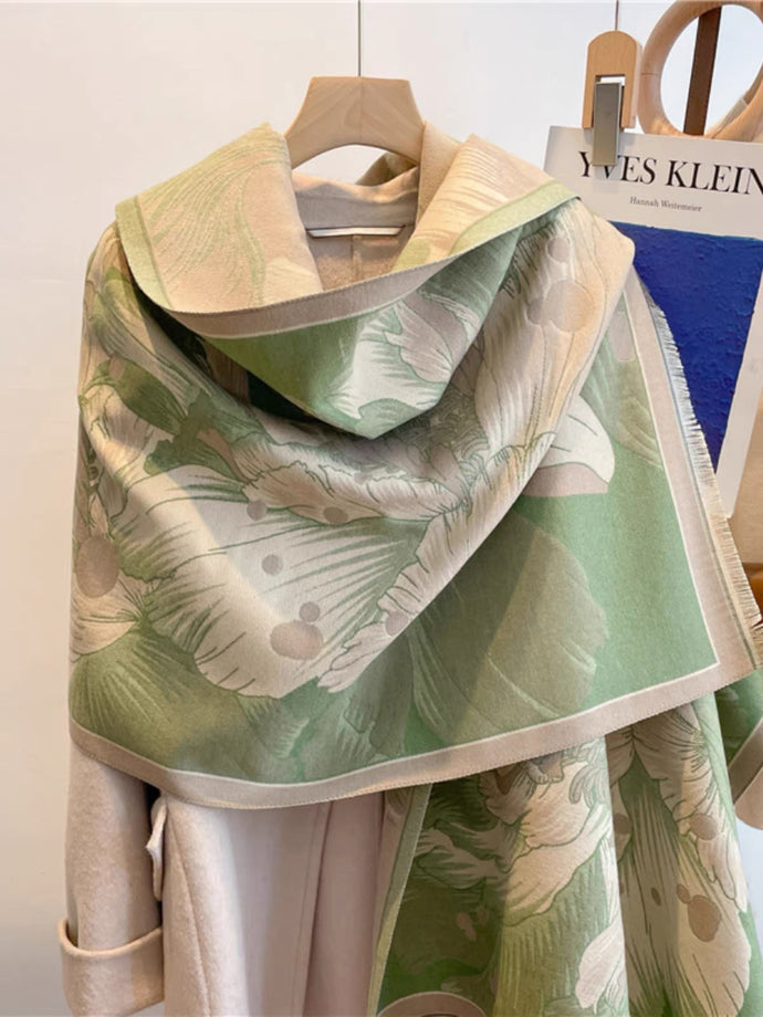 高端氣質仿羊絨圍巾 (雙面) Shawl 001