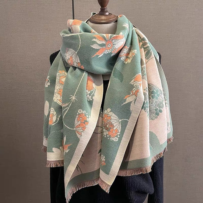 高端氣質仿羊絨圍巾(雙面) Shawl 002