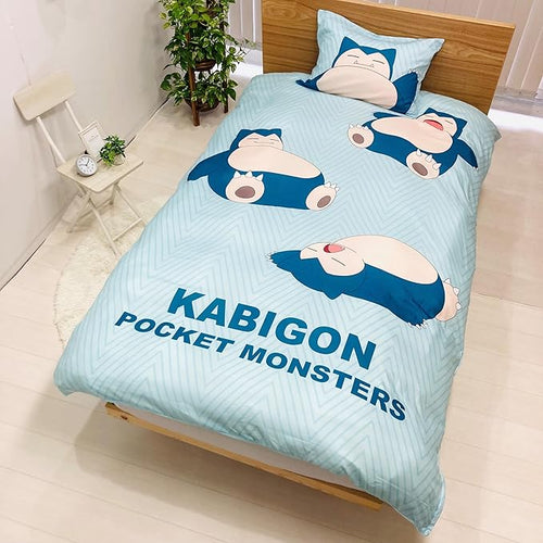 Pokemon Kabigon 卡比獸 Snorlax 被套連枕頭袋