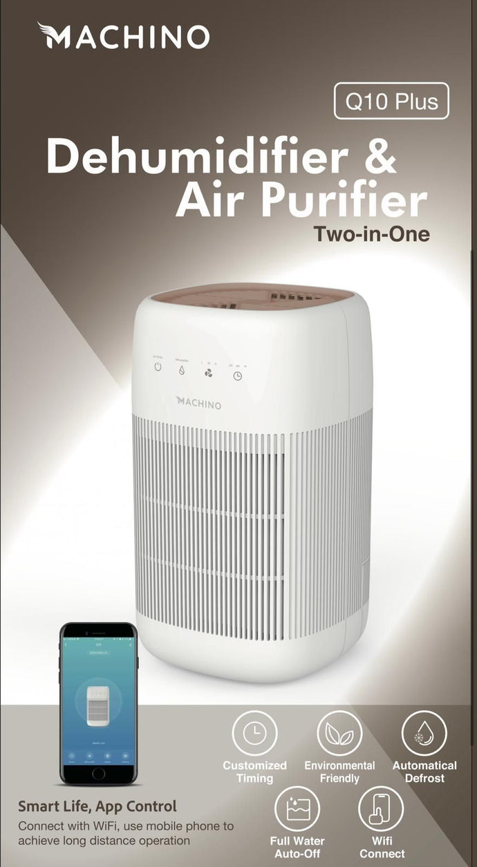 Machino Q10 Plus 迷你2 合 1 智能空氣淨化抽濕機