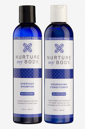 NURTURE MY BODY Everyday Shampoo & conditioner set 天天洗髪露及護髪素 (無香味，孕婦適用)