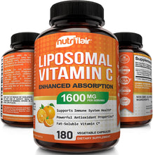 NutriFlair Liposomal Vitamin C 1600mg, 180 Capsules