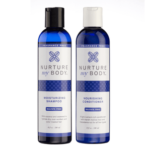 NURTURE MY BODY Moisturizing Shampoo & Conditioner Set (無香味) 染燙/乾燥髮質護理